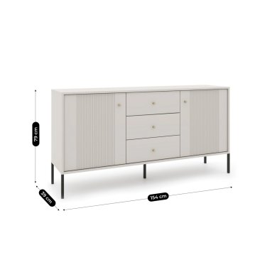 Комод Mebel Elit SOFT 2 Кашемир W.ISEO/KASZ/BZ/KOM2D3S фото - 6