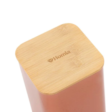 Контейнер Homla KINE 9x15 см | Мідний / Дерево - 3 Контейнер Homla KINE 9x15 см | Мідний / Дерево 159671 фото - 3