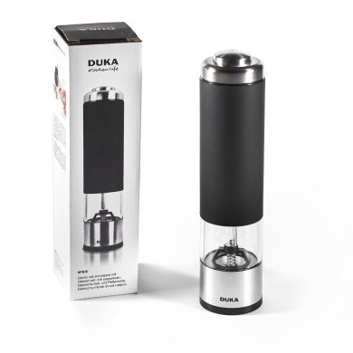 Электрическая мельница Duka Spice | Серебристый / Черный 1211096 фото - 2