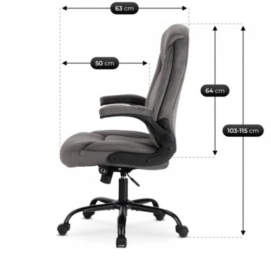 Офісне крісло Mebel Elit COMFORT Welur Сірий ME.COMFORT/P/T/FO фото - 13