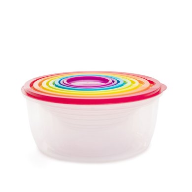 Набір круглих контейнерів Homla ADDA 7 шт | Прозорий 162626 фото - 2