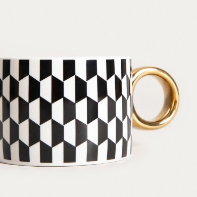 Чашка с блюдцем Homla LUNYA 200 мл Принт 241507 фото - 3