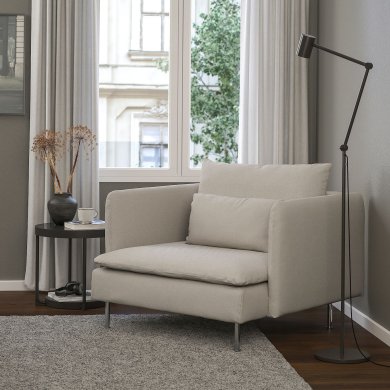 Крісло м'яке SODERHAMN Світло-бежевий - 7 IKEA Крісло м'яке SODERHAMN Світло-бежевий (ИКЕА СЁДЕРХАМН) 89449647 фото - 7