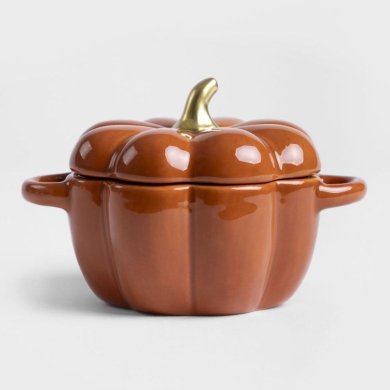 Сервірувальна миска з кришкою Homla PUMPKIE 400 мл Помаранчевий 230761