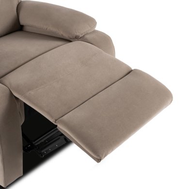 Крісло м'яке розкладне з реклайнером Mebel Elit KOBE Welur Бежевий ME.KOBE/BZ/V/FW фото - 8