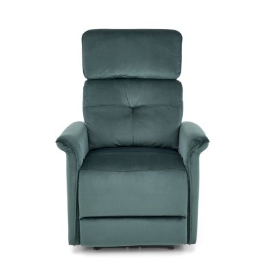 Кресло мягкое раскладное с реклайнером Halmar SEMIR Welur Зеленый V-CH-SEMIR-FOT-C.ZIELONY фото - 3