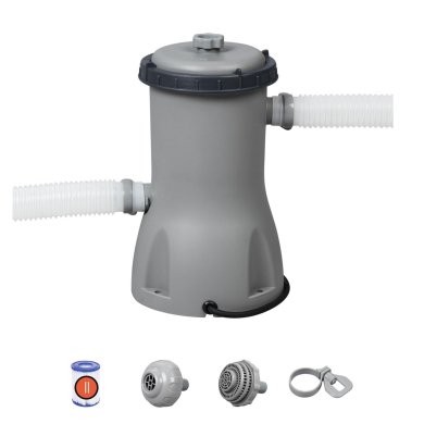 Картриджный фильтр-насос Bestway 58386 ТИП II 3028 л/ч Серый BES58386