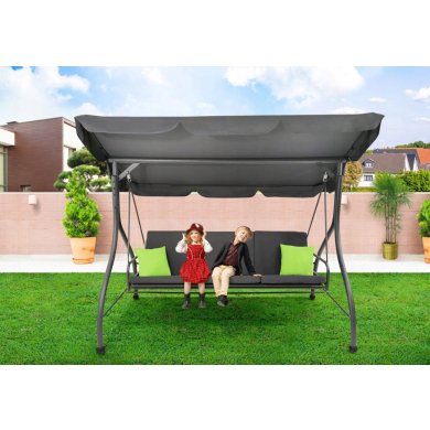 Садова гойдалка Kontrast CASABLANCA 221x125x166 см Сірий - 11 Садова гойдалка Kontrast CASABLANCA 221x125x166 см Сірий 5.17.27632 фото - 11