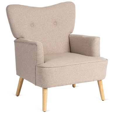 Кресло мягкое Mebel Elit BUNNY Бежевый - 2 Кресло мягкое Mebel Elit BUNNY Бежевый ME.BUNNY/BZ/DK/T/FW фото - 2