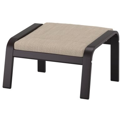 IKEA Кресло-качалка с подставкой POANG Бежевый (ИКЕА ПОАНГ) 39484266 фото - 5