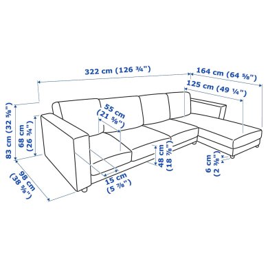 IKEA VIMLE (ИКЕА ВИМЛЕ) 89399510 фото - 8