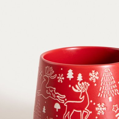 Кружка Homla LOOPIE 400 мл Красный 241643 фото - 3