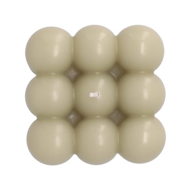 Свічка Homla BUBBLE 10x10см | Бежевий 208226 фото - 4