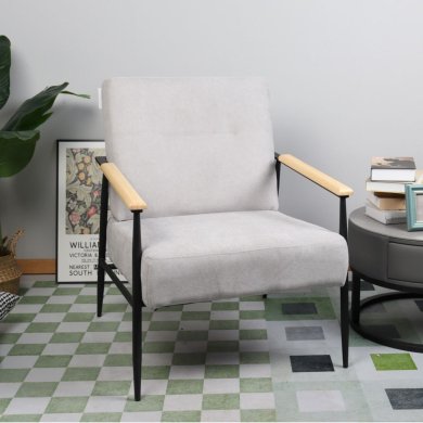 Крісло м'яке Homla VELUDO Сірий 213192 фото - 6