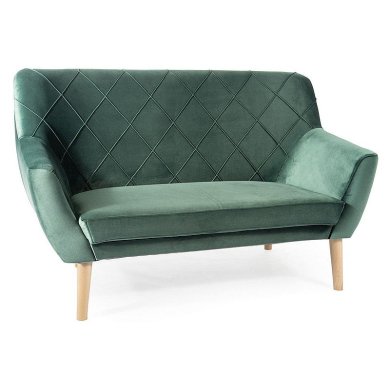 Диван Signal Kier 2 Velvet | Зелений / Бук (BLUVEL 78) KIER2V78BU-P