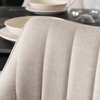 Обідній стілець поворотний Mebel Elit MUMBAI Кремовий - 8 Обідній стілець поворотний Mebel Elit MUMBAI Кремовий ME.MUMBAI/KR/T/K фото - 8