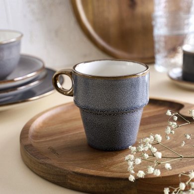 Кружка с маленьким ушком Homla LARISA 200 мл | Серый - 6 Кружка с маленьким ушком Homla LARISA 200 мл | Серый 210632 фото - 6