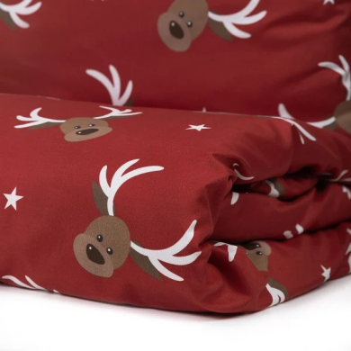 Комплект постельного белья Homla REINDEER 160x200 см Красный 200956 фото - 4