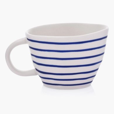 Кружка Duka MARIN 300 мл | Білий / Синій - 3 Кружка Duka MARIN 300 мл | Білий / Синій 1219804 фото - 3