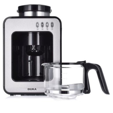 Кавомашина з фільтром та кавомолкою Duka Boje | Сріблястий/Чорний 1217581 фото - 5