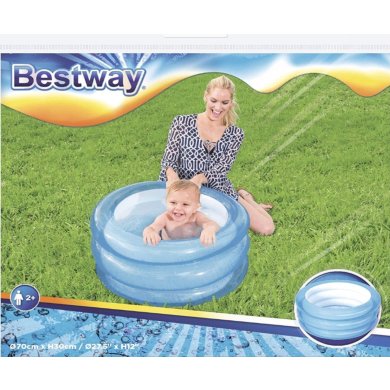 Надувний дитячий басейн Bestway 51033 70х30 см Синій BES51033 фото - 3