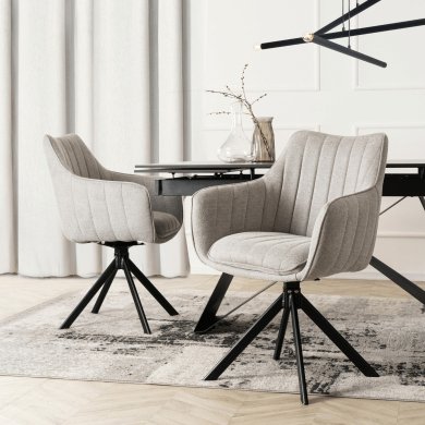 Обеденный стул поворотный Mebel Elit MUMBAI Серый ME.MUMBAI/JP/T/K фото - 5