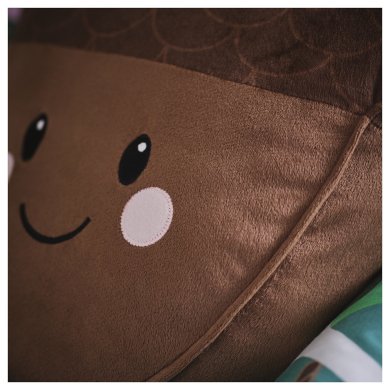 IKEA Декоративная подушка SOTMES 32х37 см Коричневый (ИКЕА СКОГСДУВА) 20576770 фото - 3