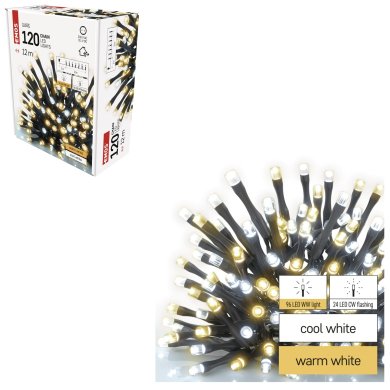 Новогодняя гирлянда Chomik 120 LED 12 м Белый EMO00127