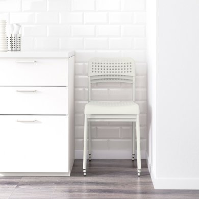 IKEA Обеденный стул ADDE Белый (ИКЕА АДДЕ) 10219178 фото - 6