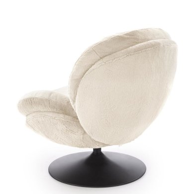 Крісло м'яке поворотне Halmar SHELL Кремовий V-CH-SHELL-FOT-KREMOWY фото - 3