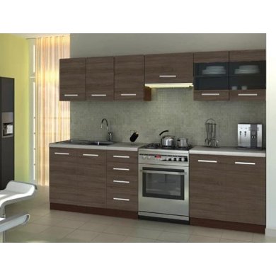 Кухонный гарнитур Halmar Amanda 1 260 | Акация V-PL-K-AMANDA 1 260 - A. CYNAMONOWA