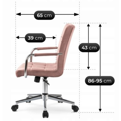 Дитяче крісло Mebel Elit ASTRO Welur Світло-рожевий ME.ASTRO/R/CH/V/FO фото - 8