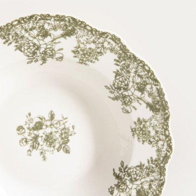 Глубокая тарелка Homla LOURRY 22 см Зеленый 242168 фото - 3