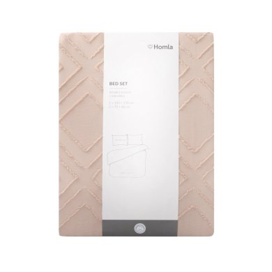 Комплект постільної білизни Homla FAIMES 200x220 см Бежевий 213403 фото - 5