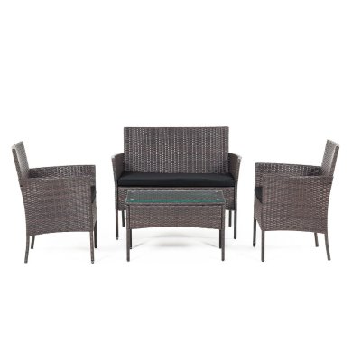 Комплект садових меблів Meven PRESTON Коричневий - 2 Комплект садових меблів Meven PRESTON Коричневий MV-HD1900-PRESTON фото - 2