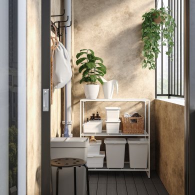 IKEA Стеллаж JOSTEIN Белый (ИКЕА ЖОСТЕЙН) 79436952 фото - 3