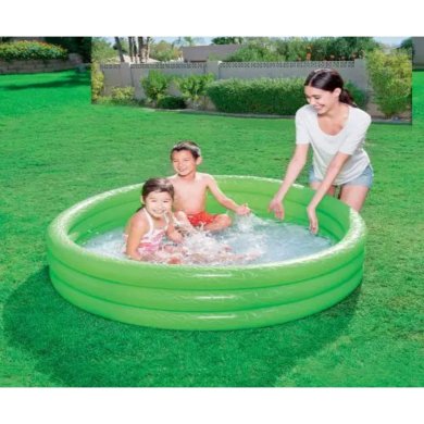 Надувной детский бассейн Bestway 51025 122х25 см Зеленый BES51025green фото - 2