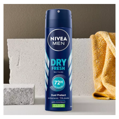 Антиперспирант спрей Nivea Men Dry Fresh 72h 200 мл 4005900485267 фото - 3