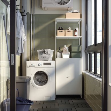 Стеллаж JOSTEIN Белый - 2 IKEA Стеллаж JOSTEIN Белый (ИКЕА ЖОСТЕЙН) 09437238 фото - 2