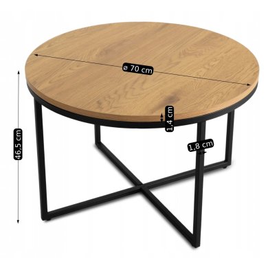 Журнальний стіл Mebel Elit HANTEL Чорний ME.HANTEL/DZ/CZ/L фото - 7