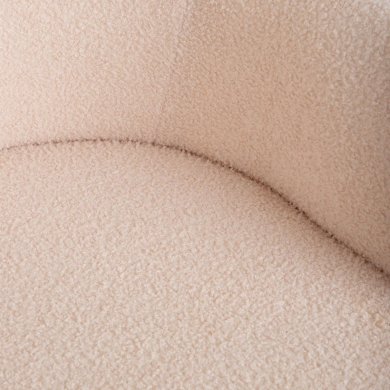 Обідній стілець Homla FLUFFY TEDDY Бежевий 219158 фото - 5