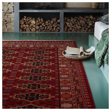 IKEA Ковер VIMPELGRAS 170x240 см Красный (ИКЕА ВЫМПЕЛГРАС) 90588703 фото - 2