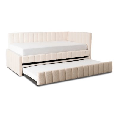Раскладная кушетка Mebel Elit VILLEMO Boucle 120x200 см Кремовый ME.VILLEMO/120/90/KR/TB/LOZWYS фото - 3