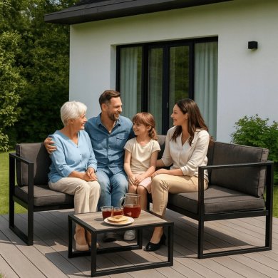 Комплект садовой мебели Mebel Elit VERMONT Серый ME.VERMONT/P/NAR/OGR/ZES фото - 10