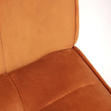 Кресло мягкое с подставкой Homla VINNIS Welur Оранжевый 218194 фото - 6