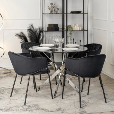 Обеденный стул Mebel Elit INNES 2 Черный ME.INNES2/CZ/V/K фото - 6