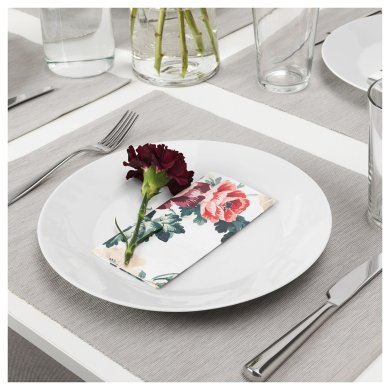 Набор салфеток SMAKSINNE 33x33 см 30 шт Принт - 2 IKEA Набор салфеток SMAKSINNE 33x33 см 30 шт Принт (ИКЕА СМАКСИННЕ) 70478814 фото - 2