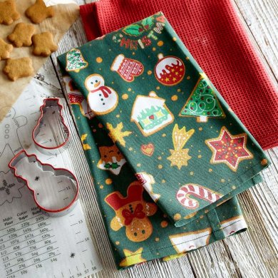 Набор кухонных полотенец Homla GRINCHY 45x65 см 2 шт Принт 223167 фото - 4