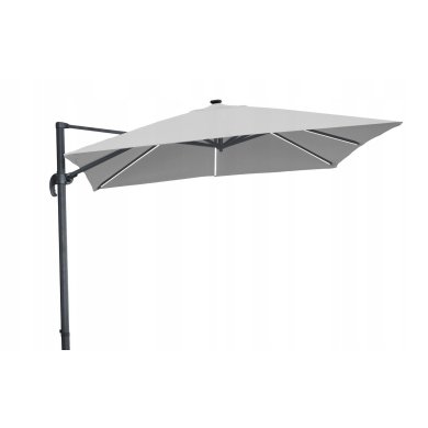 Садова парасоля з чохлом і LED підсвіткою Garden Line ROMA 300x300 см Сірий GAO1558 фото - 2