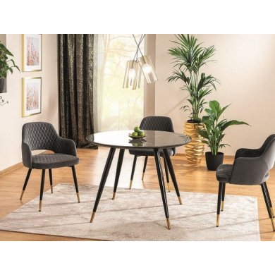 Обідній стіл Signal CYRYL II Marmur Чорний CYRYLCCFI100 фото - 3